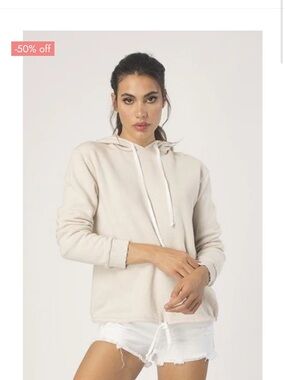 AMVi Light Beige Cozy Sweatshirt and Sweatpants Set